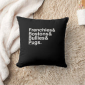 Helvetica犬の枕 クッション (ブランケット)