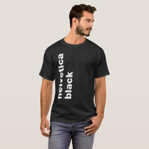 helvetica黒 tシャツ