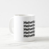 Helvetica& コーヒーマグカップ (正面左)