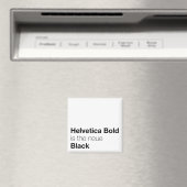 Helvetica Boldは新しいブラック マグネット (インサイチュ (食洗機))