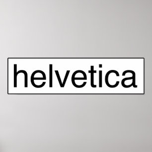 helvetica bw ポスター