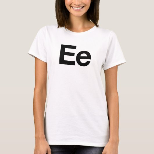 Helvetica Ee Tシャツ (正面)