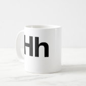 Helvetica Hh コーヒーマグカップ (正面左)