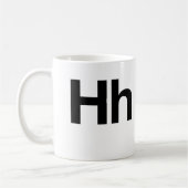 Helvetica Hh コーヒーマグカップ (左)