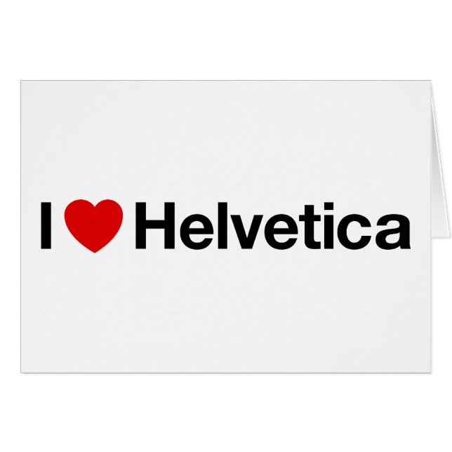 Helvetica Iハート (正面横)