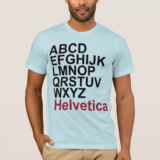 Helvetica Tシャツ (正面)