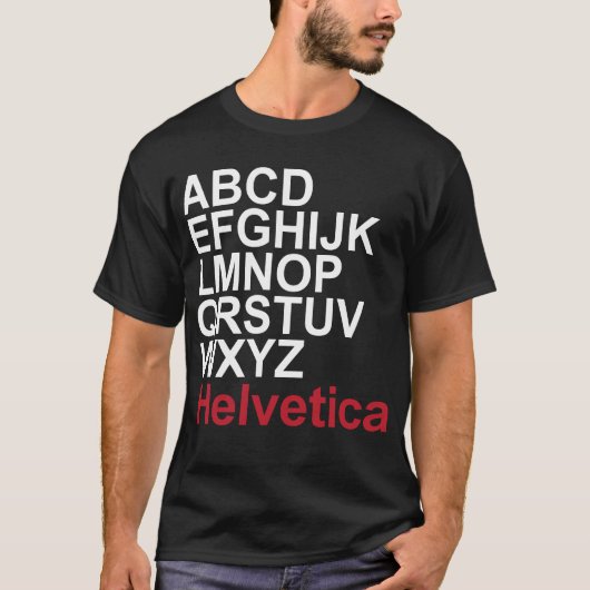 Helvetica Tシャツ (正面)