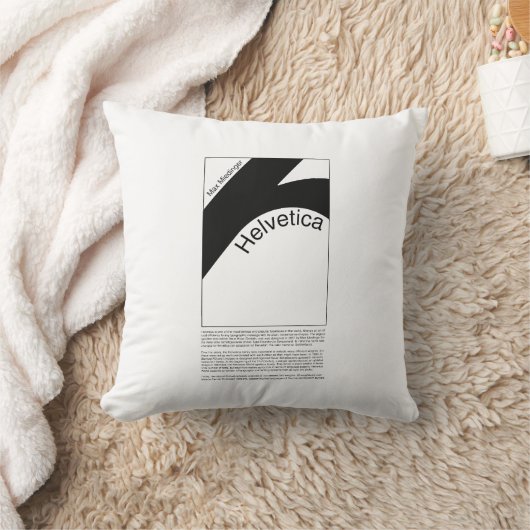 Helvetica Typography | Demo Design クッション (ブランケット)