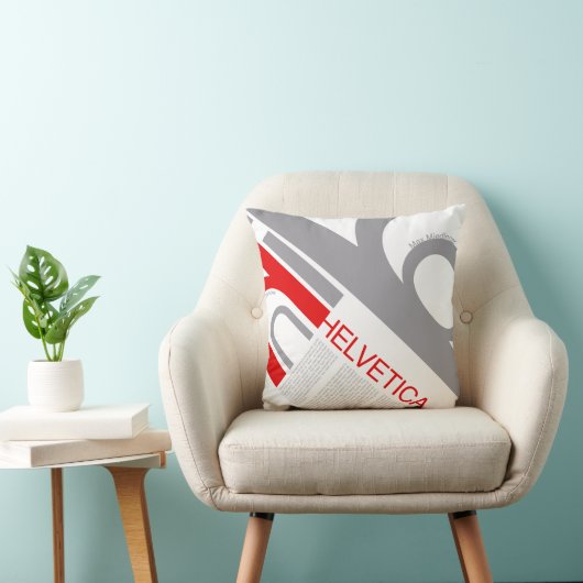 Helvetica Typography | Design クッション (椅子)