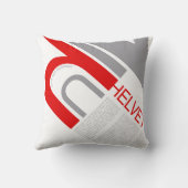 Helvetica Typography | Design クッション (裏面)