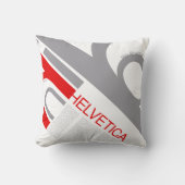 Helvetica Typography | Design クッション (正面)