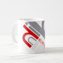 Helvetica Typography | Design コーヒーマグカップ