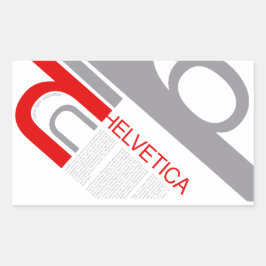 Helvetica Typography | Design 長方形シール