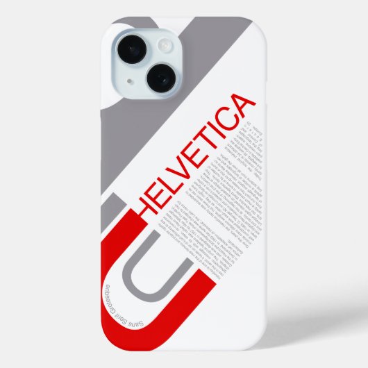Helvetica Typography | Design Case-Mate iPhoneケース (裏面)