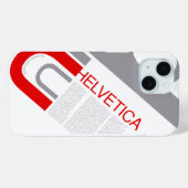 Helvetica Typography | Design Case-Mate iPhoneケース (裏面 (横))
