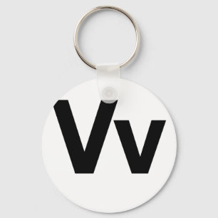 Helvetica Vv キーホルダー