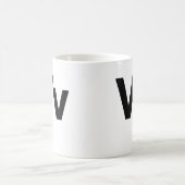 Helvetica Vv コーヒーマグカップ (中央)