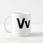 Helvetica Vv コーヒーマグカップ (左)