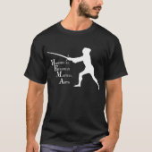 Hemaの黒くか白いワイシャツ Tシャツ (正面)