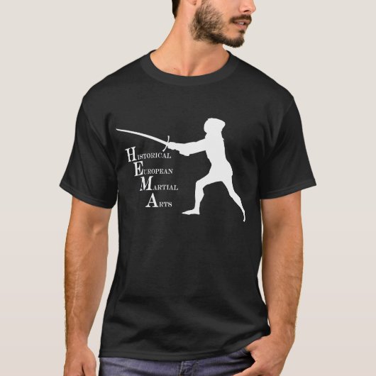 Hemaの黒くか白いワイシャツ Tシャツ (正面)