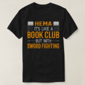HEMA歴史的なヨーロッパ武術アーツソードファイティング Tシャツ (デザイン正面)