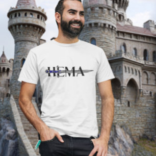 HEMA歴史的なヨーロッパ武術アーツソード Tシャツ