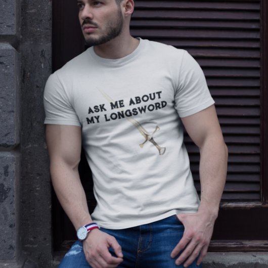 HEMA歴史的なヨーロッパ武術アーツロングソード Tシャツ