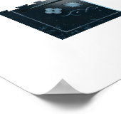 HEMA Medieval Sword Emblem – Blue Graffiti Style ポスター (角)