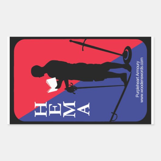 HEMAistデカール 長方形シール (正面)