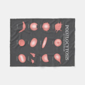 Hematology Red Blood Cell Laboratory Science Hemat フリースブランケット (正面(横))