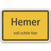 Hemer Aufkleber Sticker Autoaufkleber シール (正面)