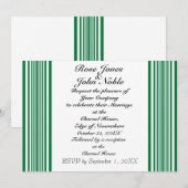 Hemeraの(緑の)結婚式招待状 招待状 (正面/裏面)