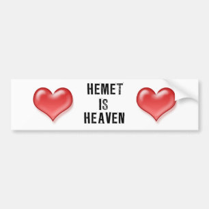HEMETは天国です バンパーステッカー