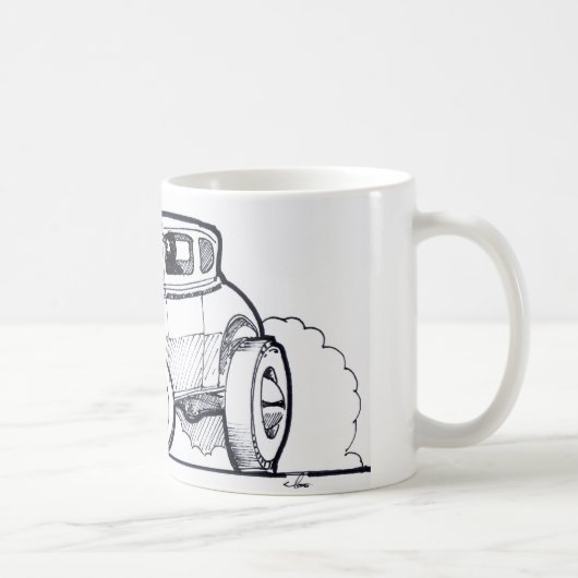 Hemiを改造しました模倣して下さい コーヒーマグカップ (右)