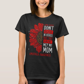Hemophilia Awareness Ribbon Mom Warrior Tシャツ