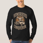 Hemorrhoid Conqueror Funny Memes Weird Cringe Meme Tシャツ (正面)