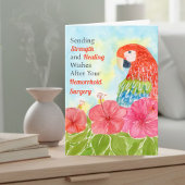Hemorrhoid Healing Scarlet Macaws, Hibiscus カード