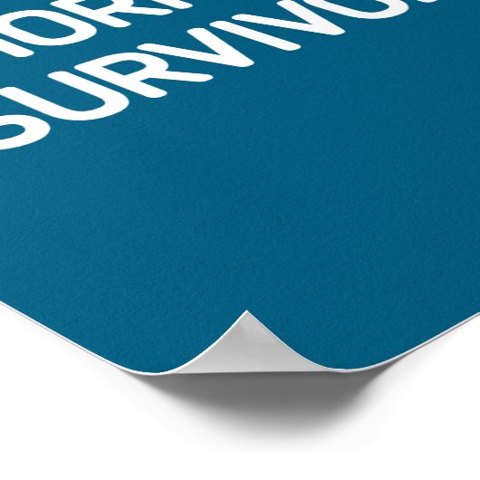 Hemorrhoid Survivor, Funny, Jokes, Sarcastic  ポスター (角)