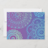 HEMSA手のバルミツワーの招待状の保存日付 セーブザデート (裏面)