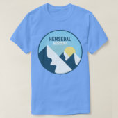 Hemsedal Norway Mountains Tシャツ (デザイン正面)