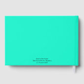 Henパーティー未来ミセス名スクリプスタイリッシュトNeo Green ゲストブック (裏面)