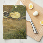 Hen and Chicks Farm Kitchen Towel キッチンタオル (四つ折り)