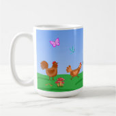 Hen and chicks Mug コーヒーマグカップ (左)