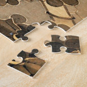 Hen and Rooster with Grapevine by Ito Jakuchu ジグソーパズル (側面)