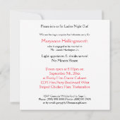 Hen Nyt Ladies Big Chikneバチェロレッテ 招待状 (裏面)