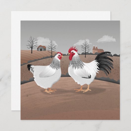 Hen & Rooster Card (正面/裏面)