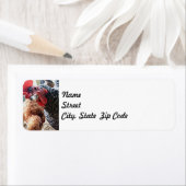 Hen with Attitude -差出人住所ラベル ラベル (インサイチュ)