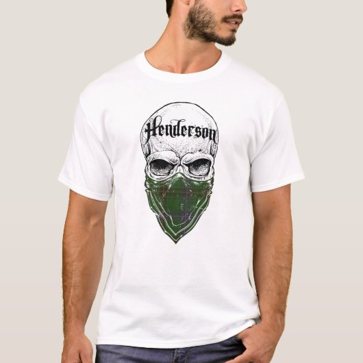 Hendersonのタータンチェックの強盗 Tシャツ (正面)