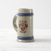 Hendersonの家紋の紋章付き外衣 ビールジョッキ (正面左)