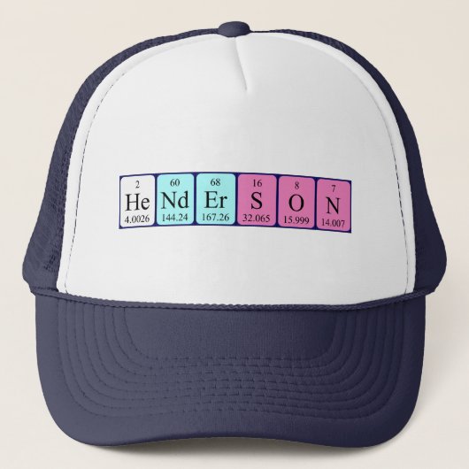 Henderson期別テーブル名hat キャップ (正面)